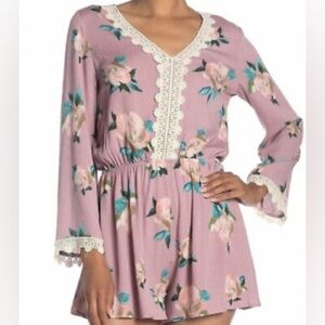 ANTHROPOLOGIE Nimi K Floral Crotchet Cottage Romper NEW